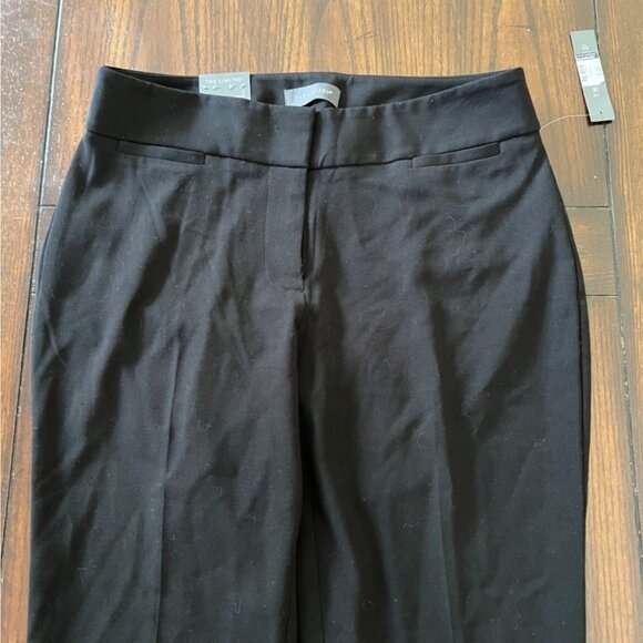 The Limited Black Flat Front Skinny Career Wear Women's Pants Straight Leg 2 NEW - Picture 2 of 10
